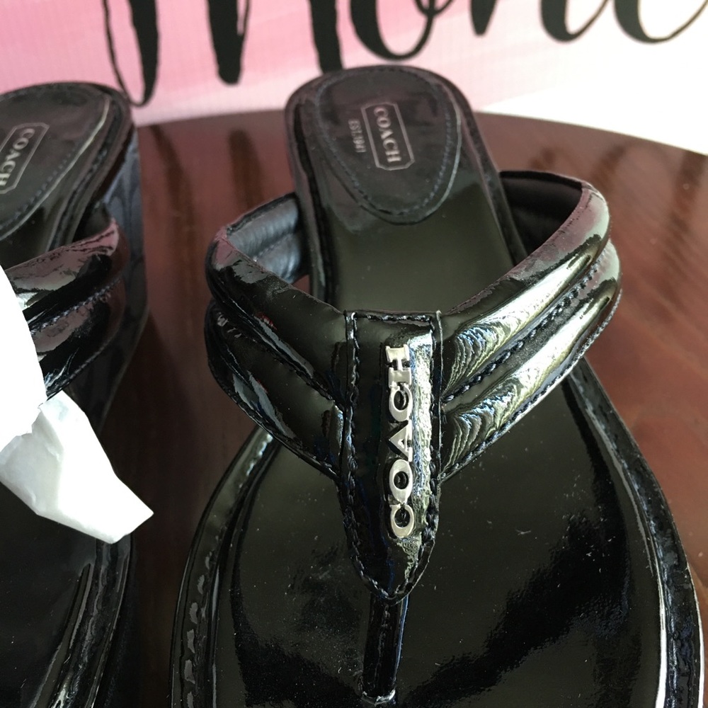 Coach Navy Blue Platform Slip-on’s!